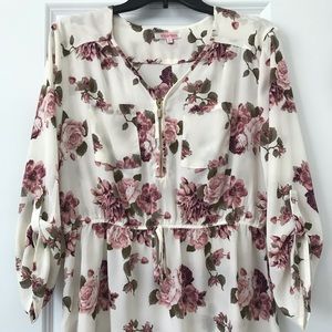 Beautiful floral print blouse